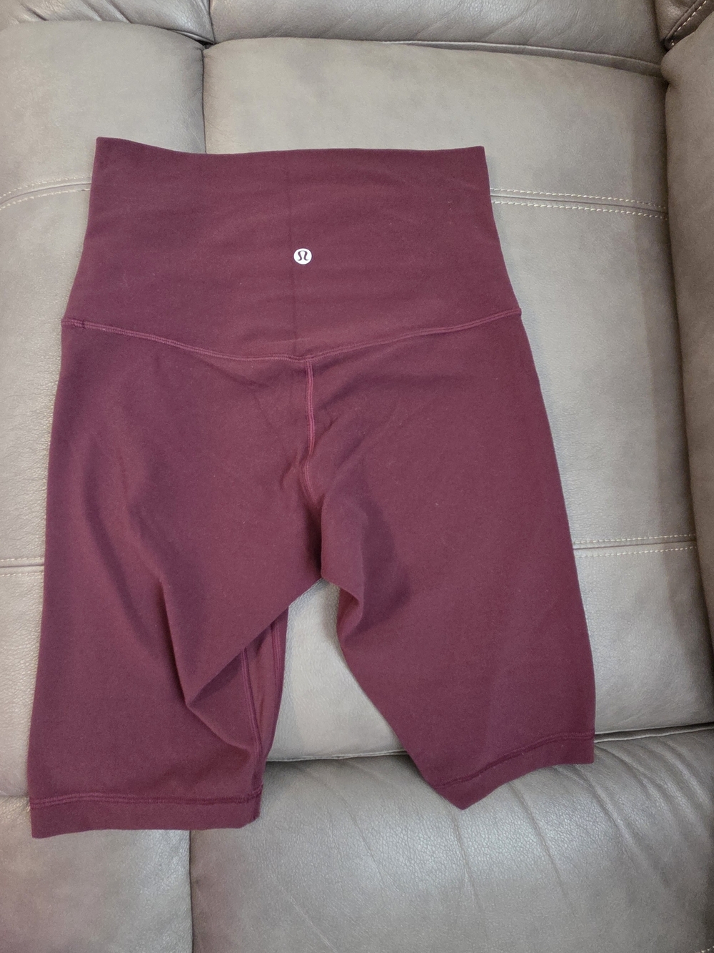 lululemon athletica High-Rise Bike Shorts in Deep Burgundy